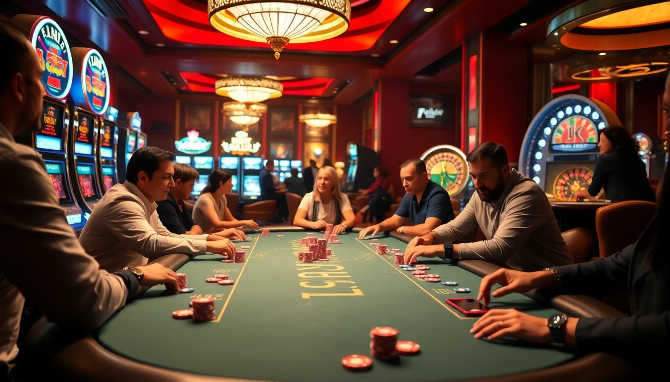 Experience the thrill of HITCLUB with vibrant poker chips and an exciting gaming atmosphere.