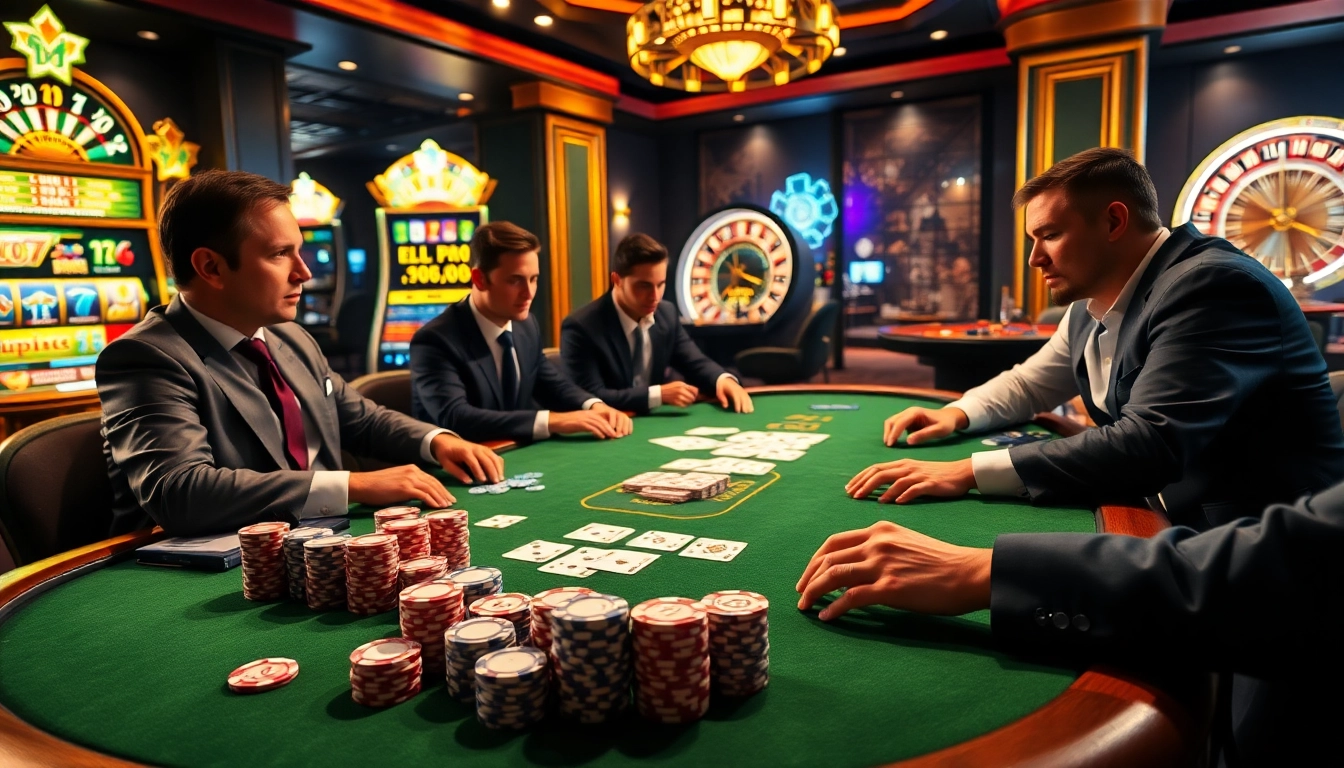 Experience the thrill of poker and exciting games at https://em777.live/ with a luxurious casino scene.