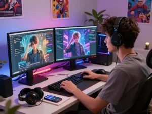 Engaging with nsfw character ai in a modern digital chat space.