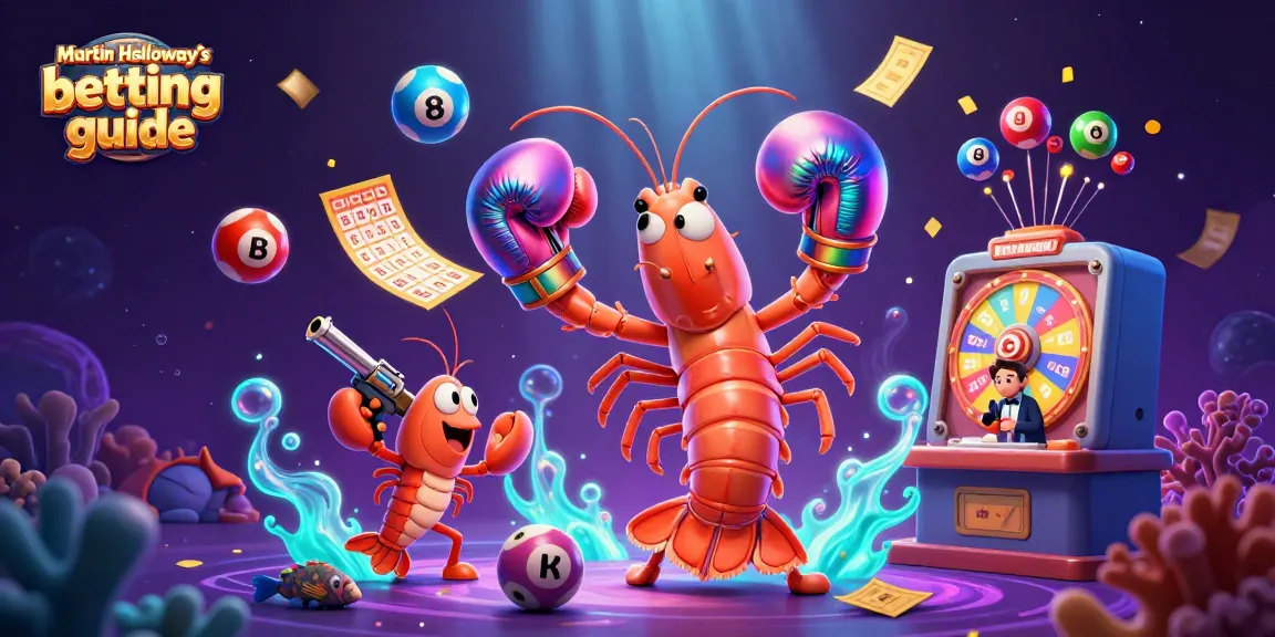 Engage in dynamic action with Martin Holloway’s betting guide, featuring cartoon characters amidst vibrant casino elements.