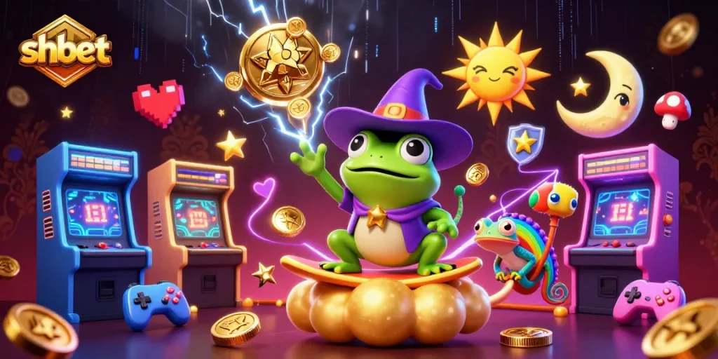 Experience thrilling gameplay with shbet's 3D casino adventure, showcasing vibrant characters and gold-filled excitement.