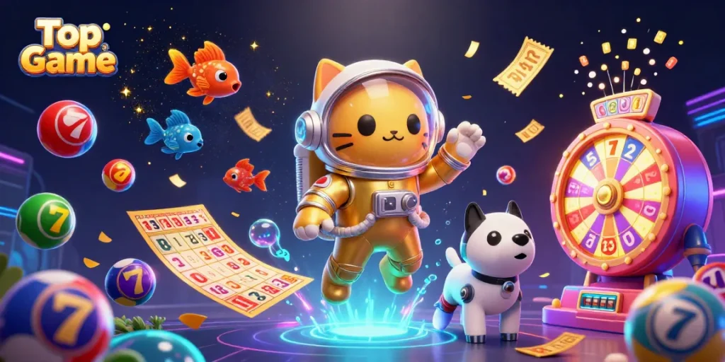 Play Top Game to win exciting prizes in a vibrant gambling universe!